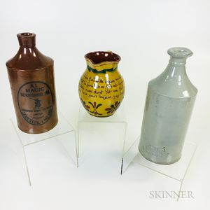 Three English Pottery Vessels
