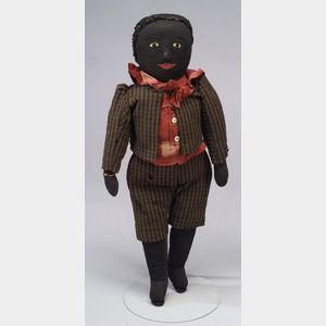 Handmade Black Boy Rag Doll