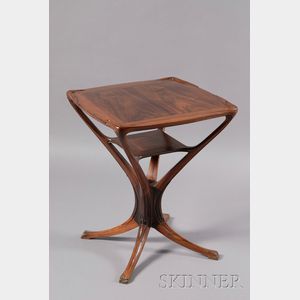Art Nouveau Carved Rosewood Side Table