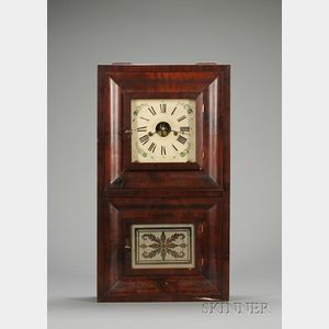 Mahogany Ogee Clock by Forestville Manufacturing Co.