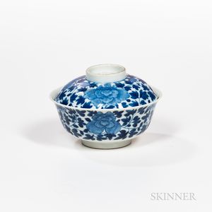 Blue and White Bowl and Cover