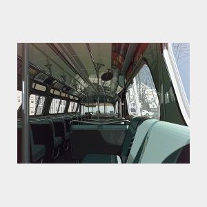 Richard Estes (American, b. 1936) Bus Interior