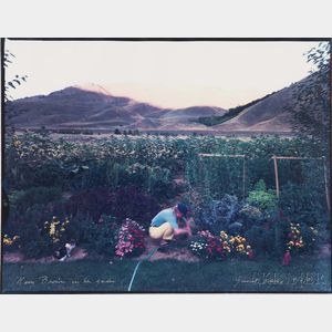 Mark Klett (American, b. 1952) Kem Brown in Her Garden, Gimlet, Idaho