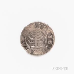 1652 Massachusetts Small Planchet Pine Tree Shilling