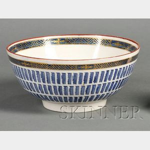 Worcester Porcelain Music Pattern Bowl