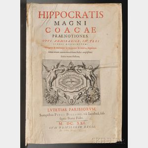 Hippocrates (c. 460-c. 370 BC) Magni Coacae Praenotiones , ed. Louis Duret (1527-1586)