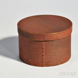 Ash and Pine Circular Covered Box