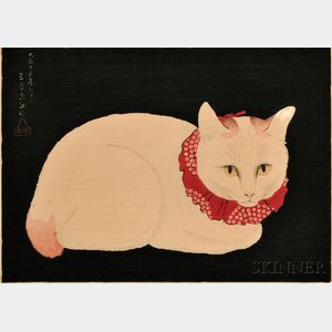 Hiroaki Takahashi (1871-1945),Tama, the Cat