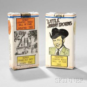 Little Jimmy Dickens Two Souvenir Packs of Cigarettes