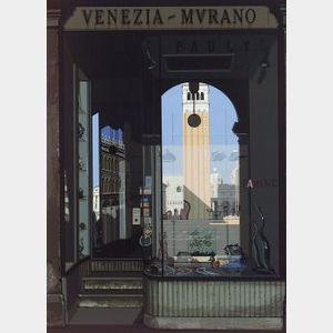 Richard Estes (American, b. 1936) Venezia - Murano