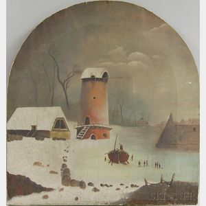 Continental School, 19th/20th Century Winter Sporting Scene.