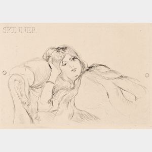 Berthe Morisot (French, 1841-1895) Jeune fille au repos