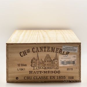 Chateau Cantemerle 2015, 12 bottles (owc)
