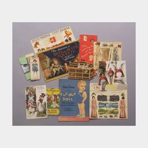 Group of Unusual Advertising Paper Dolls