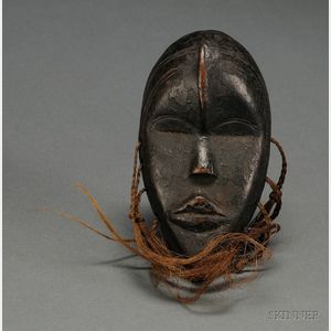 African Miniature Carved Wood Mask