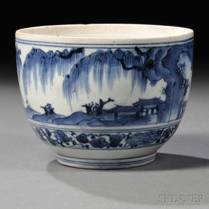 Blue and White Export Deep Bowl