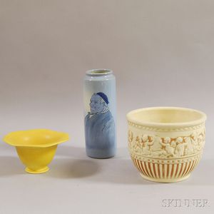 Three Pieces of Arts & Crafts Pottery