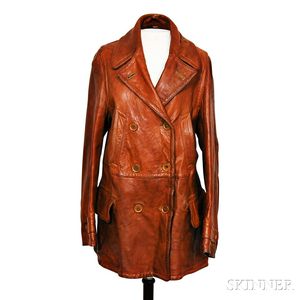 Abercrombie and Fitch Brown Leather Jacket