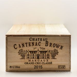 Chateau Cantenac Brown 2015, 12 bottles (owc)