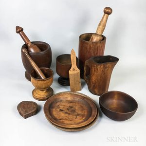 Group of Mostly Treen Items