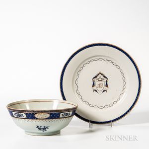Export Porcelain Plate and Bowl