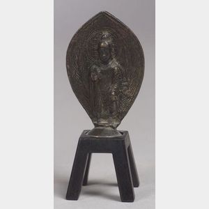Standing Bronze Figure of the Buddha