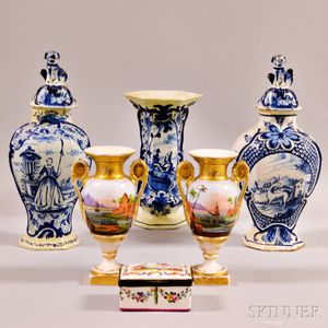 Six Pieces of European Ceramics