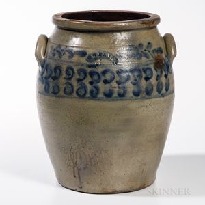 Six-gallon Cobalt-decorated Jar