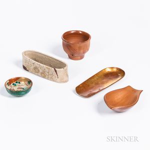 Five Ceramic and Bronze Items
