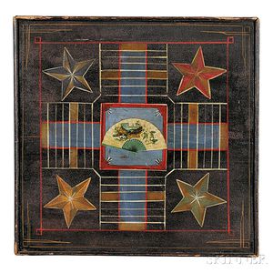 Polychrome Paint-decorated Game Board