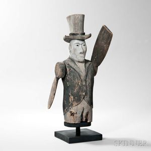 Carved and Painted Whirligig Figure