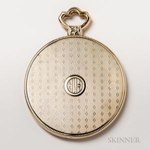14kt Gold-cased Compact Mirror