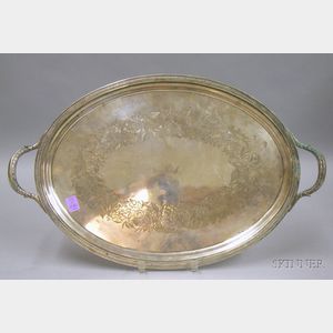 Ball Black and Co. Handled Oval Silver Tray