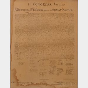 (Declaration of Independence, Facsimile)