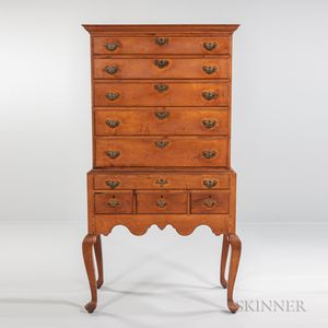 Early Maple High Chest of Drawers