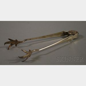 Large Pair of Gorham Sterling Silver Tongs