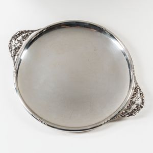 Round Sterling Silver Tray