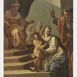 Italian School, 18th Century The Infant Moses with Pharaoh&#39;s Crown