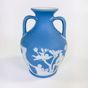 Wedgwood Light Blue Jasper Portland Vase