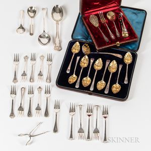 Group of English and Continental Silver Tableware