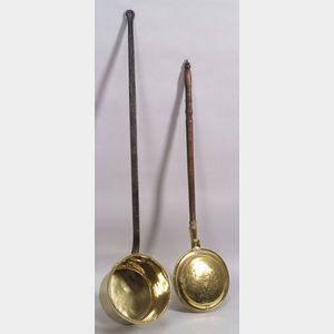 Two Iron and Brass Hearth Items