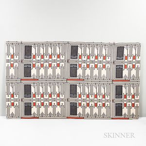 Frank Lloyd Wright (1867-1959) for Schumacher & Co. "Design 105" Fabric Sample