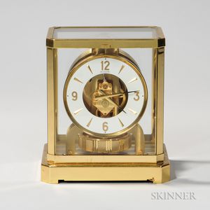 Jaeger Le Coultre Atmos Brass-mounted Mantel Clock