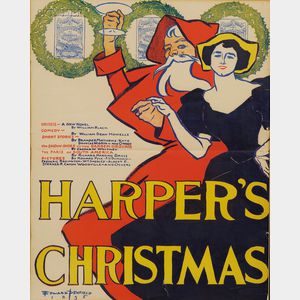 Edward Penfield (American, 1866-1925) Harper's Christmas