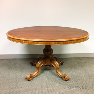 Rococo Revival-style Mahogany Tilt-top Table
