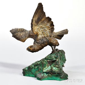 Bergmann-style Cold-painted Bronze Eagle