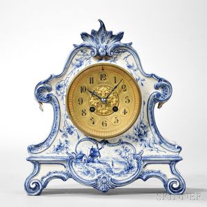 Tiffany Delft China Clock