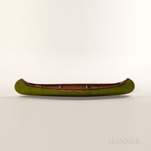 Miniature Painted Canoe Salesman's Model