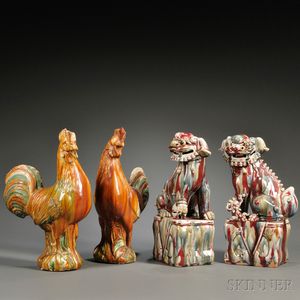 Two Pairs of Porcelain Animals