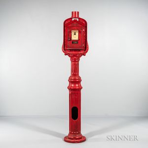 Red-painted Fire Alarm Box